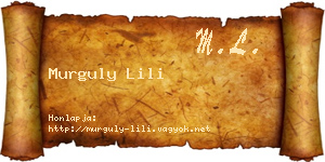 Murguly Lili névjegykártya