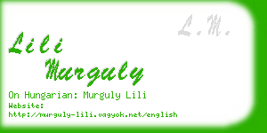 lili murguly business card